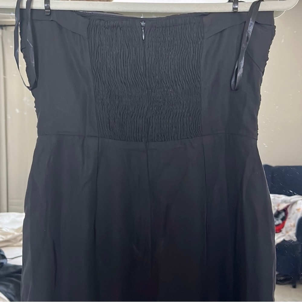 DISSH Black Strapless Ruched Bodice Maxi Dress - Picture 6 of 6